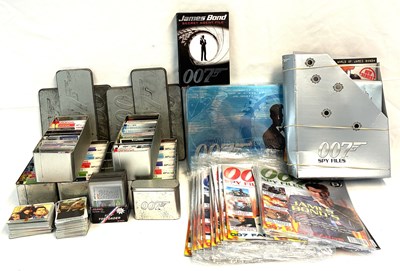 Lot 373 - Large selection of James Bond 007 Spy Files Trading Cards and Magazines