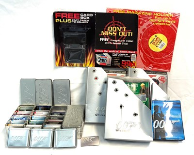 Lot 375 - Large selection of James Bond 007 Spy Files Trading Cards and Magazines