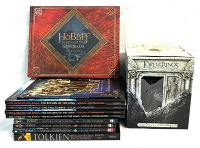 Lot 380 - Selection of Lord of the Rings Reference Books & DVD set