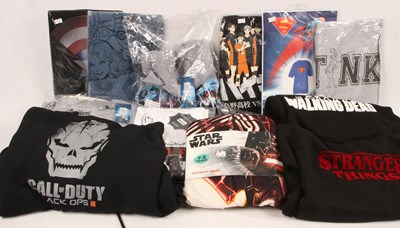 Lot 419 - Group of 30 x TV and Film Related T-Shirts and Hoodies