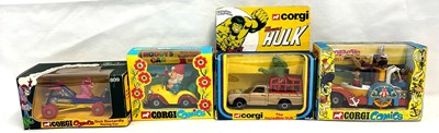 Lot 389 - Corgi vintage TV & Film related Die-cast vehicles x 4