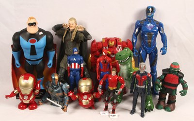 Lot 434 - Super Heroes, TV & Film Related - Selection of Mainly Loose Large Scale Figures.