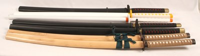 Lot 436 - Selection of Children's Plastic & Wooden Samurai Swords.