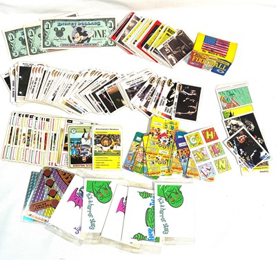 Lot 595 - Quantity of Assorted Trading Cards, Stickers and Disney Dollars