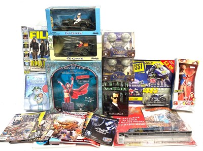 Lot 444 - Selection of TV & Film Related collectables, Matrix, Laurel & Hardy, Moores Collectables etc MIP