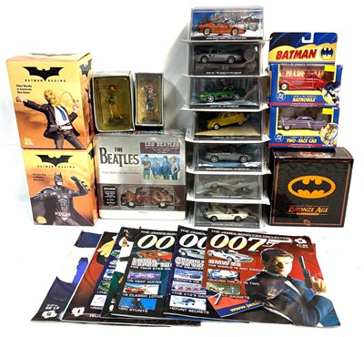 Lot 445 - Selection of TV & Film Related collectables Batman, James Bond 007, The Beatles etc MIP
