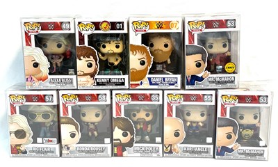 Lot 450 - Funko Pop Wrestling figures x 9 MIP