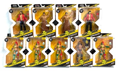Lot 452 - Mattel WWE Elite Collection NXT Take Over figures x 9 MISP