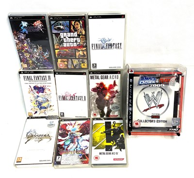 Lot 579 - PSP Games x 8 and PS3 Smackdown vs Raw Collectors Edition
