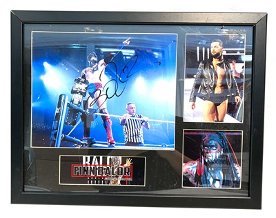Lot 462 - Wrestling Finn Balor signed framed picture display (with COA)