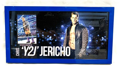 Lot 463 - Wrestling Chris Y2J Jericho signed framed picture display (with COA)