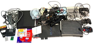 Lot 573 - Quantity of Assorted Video Games Consoles, Wires and Controllers