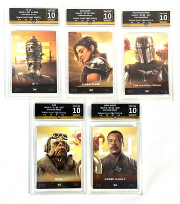Lot 559 - Star Wars Nexus Get Graded Grade Pristine 10 Cards x 5