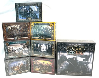 Lot 550 - Game of Thrones Song of Fire & Ice Table Top Miniature Game sets x 8 MISP