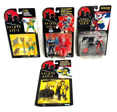 Lot 489 - Kenner The Adventures of Batman & Robin figures x 4 MISP