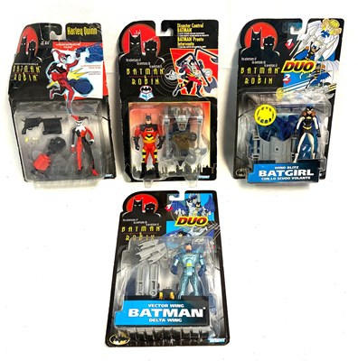 Lot 490 - Kenner The Adventures of Batman & Robin figures x 4 MISP