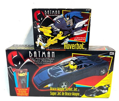 Lot 491 - Kenner Batman The Animated Series Bruce Wayne Street Jet & Hoverbat both MIB UNUSED