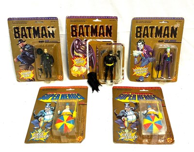 Lot 493 - Toy Biz Batman figures x 5 with packaging