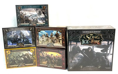 Lot 548 - Game of Thrones Song of Fire & Ice Table Top Miniature Game sets x 6 MISP