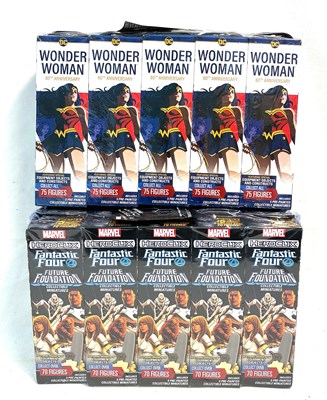 Lot 513 - Marvel & DC Heroclix Collectable Miniatures packs x 20 (Ex shop stock) MISP