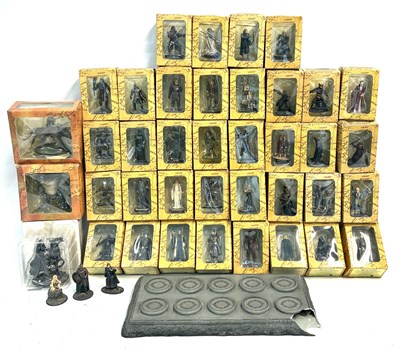 Lot 517 - Large selection of Eaglemoss Lord of the Rings Die-cast figures MIB