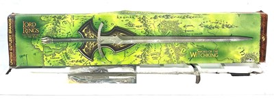 Lot 543 - United Cutlery The Lord of the Rings Sword of the Witchking 1:1 scale Replica MIB