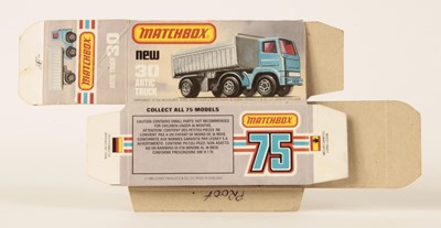 Lot 379 - Matchbox Superfast Bowater's Printers Proof Empty "New" Type L Box For 30d Leyland Articulated Truck