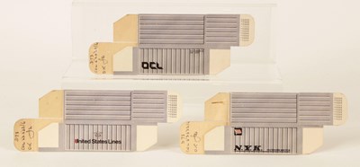 Lot 387 - Matchbox 3 x Bowater's Printers Proof PS-1 Play Set Cardboard Containers