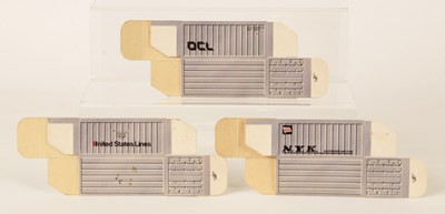 Lot 387 - Matchbox 3 x Bowater's Printers Proof PS-1 Play Set Cardboard Containers