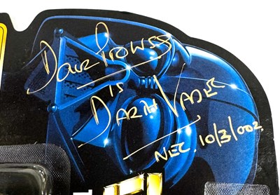 Lot 92 - Hasbro Star Wars Freeze Frame Darth Vader Removable Helmet Autographed 3 3/4" figure MISP