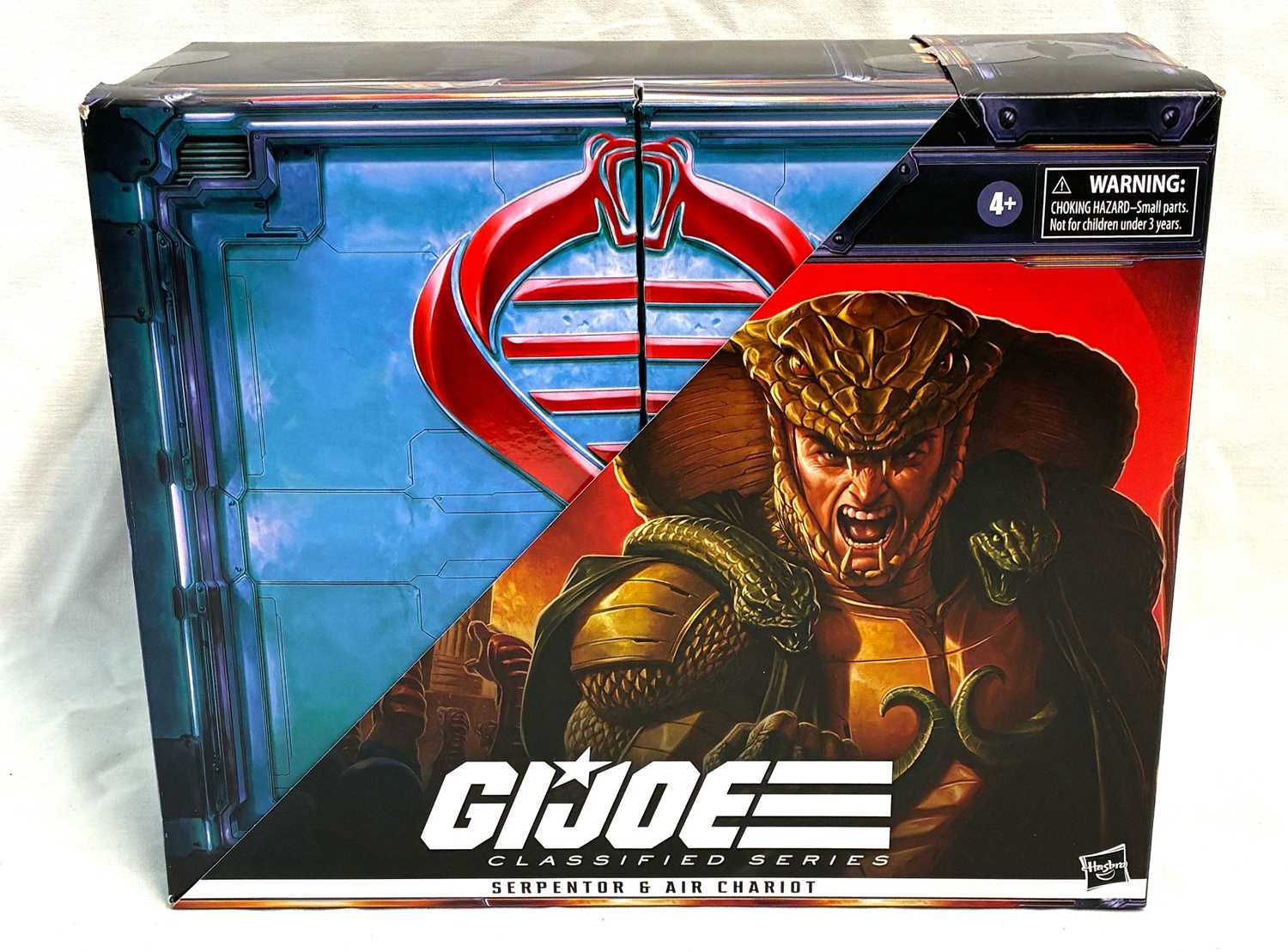 Lot 14 - Hasbro GI Joe Classified Series Serpentor & Air Chariot 6" figure and vehicle set MIB Unused