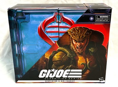 Lot 14 - Hasbro GI Joe Classified Series Serpentor & Air Chariot 6" figure and vehicle set MIB Unused