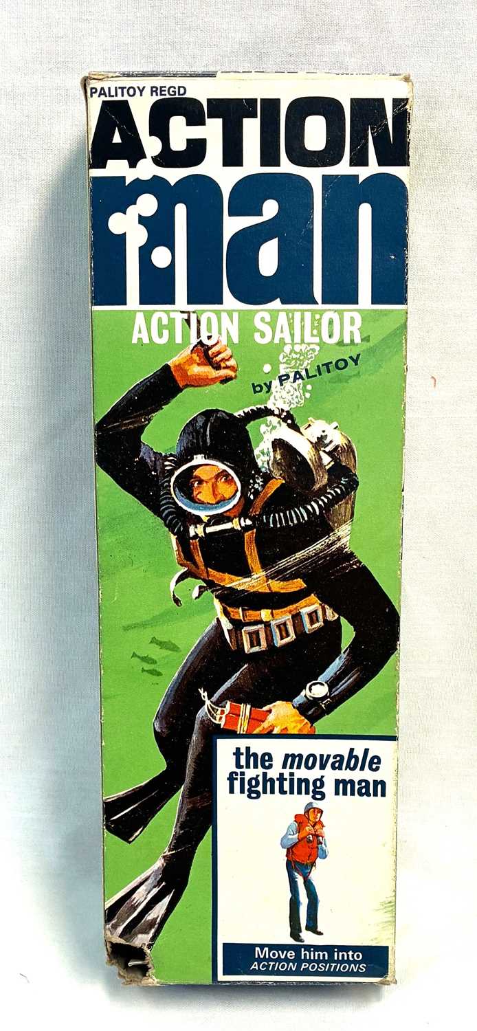 Lot 61 - Palitoy vintage Action Man Action Sailor (1966) black hair MIB