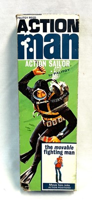 Lot 61 - Palitoy vintage Action Man Action Sailor (1966) black hair MIB