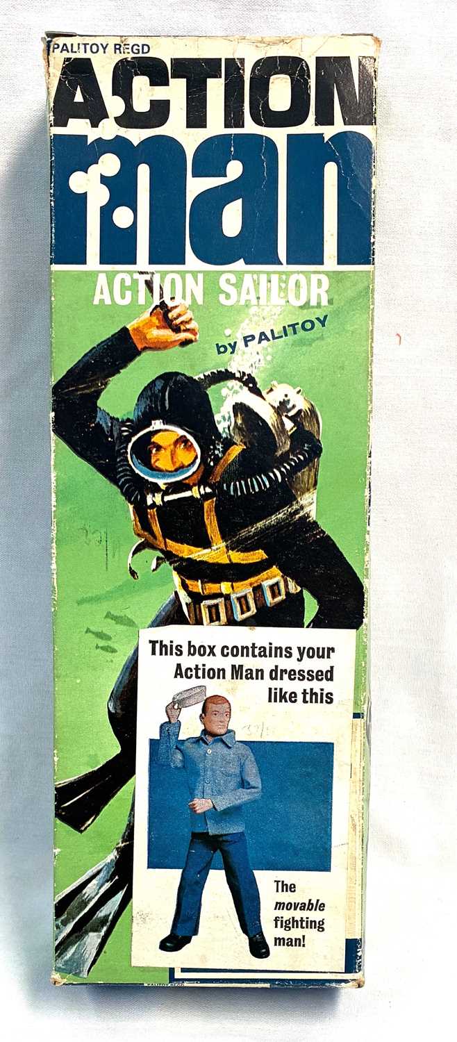 Lot 62 - Palitoy vintage Action Man Action Sailor (1966) blonde hair MIB